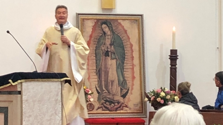 Visita de la Virgen de Guadalupe en la Parroquia Santa María del Camino