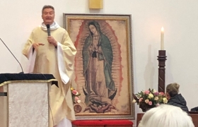 Visita de la Virgen de Guadalupe en la Parroquia Santa María del Camino